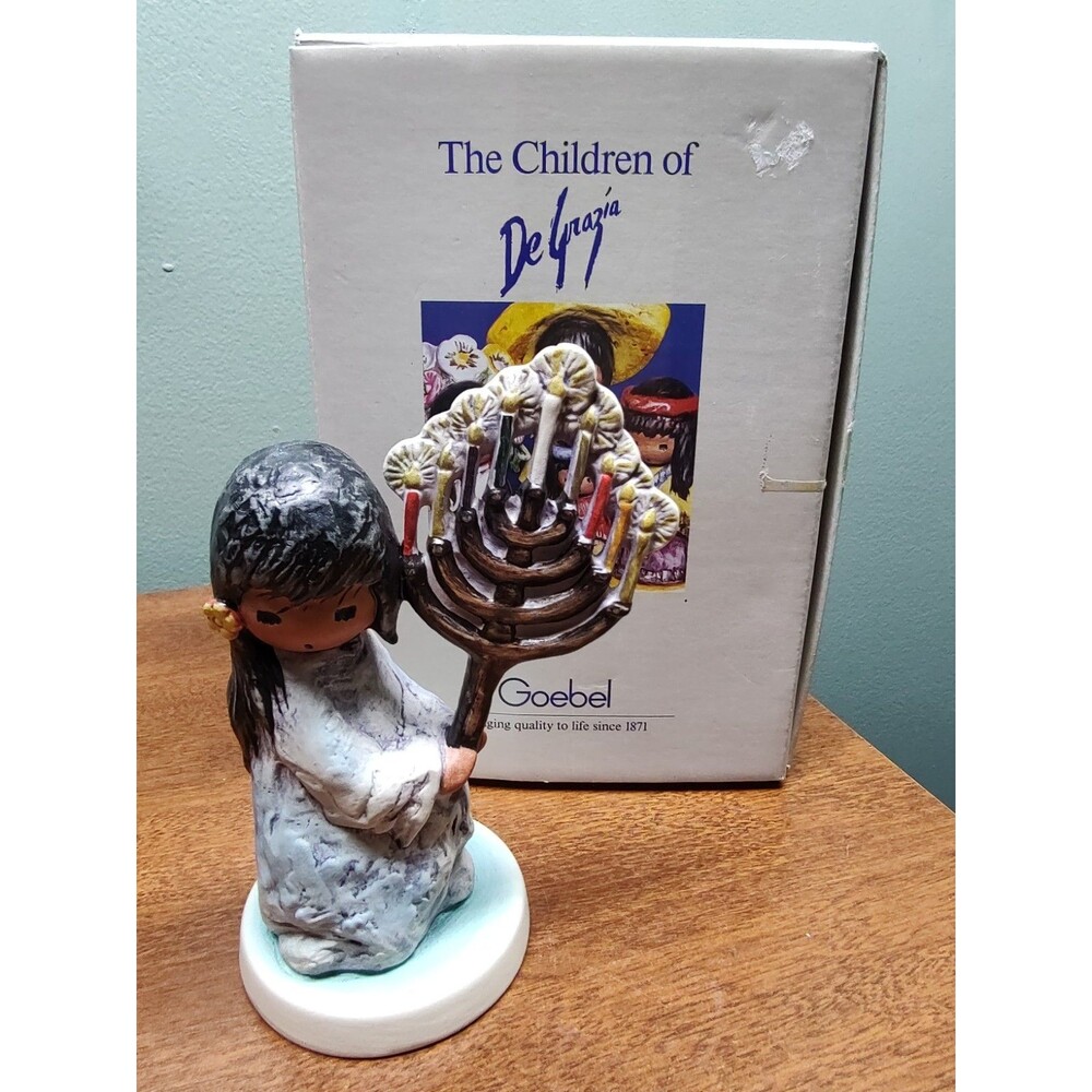 Vintage Goebel Degrazia figurne w/ box Festival of Lights 4.75" Tall